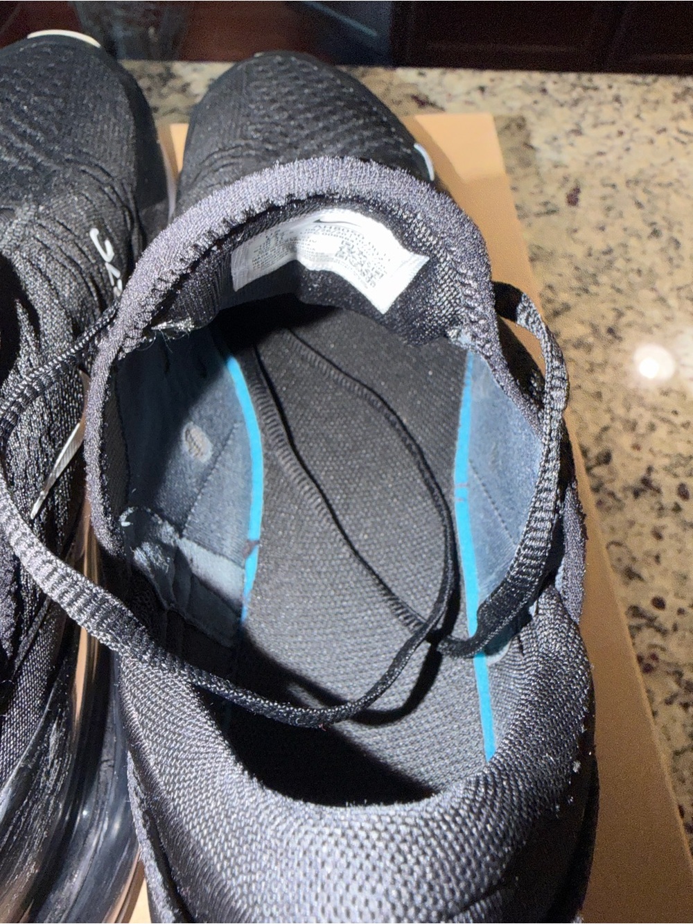 Size 13 Nike Air Max 270 Black White SKU AH8050-002 Gently Used No Box - Picture 6 of 11